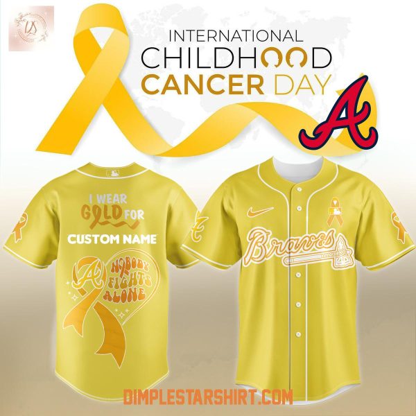 Atlanta Braves x Childhood Cancer Awareness Jersey