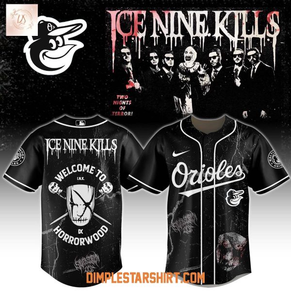 Baltimore Orioles x Ice Nine Kills Welcome To Horrorwood Jersey