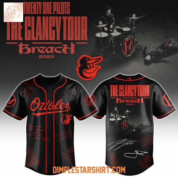 Baltimore Orioles x Twenty One Pilots The Clancy World Tour 2025 Jersey