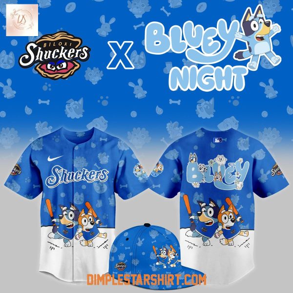 Biloxi Shuckers Bluey Night 2025 Jersey