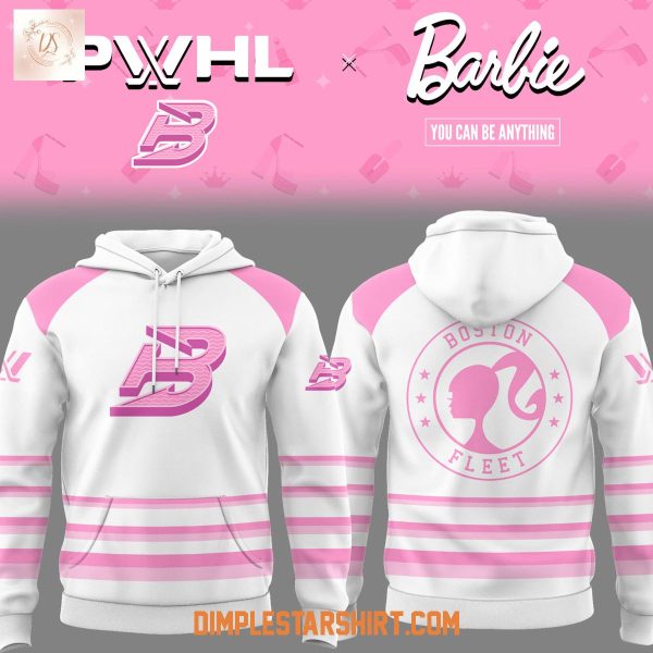 Boston Fleet Hockey x Barbie You Can Be Anything Hoodie Shirt