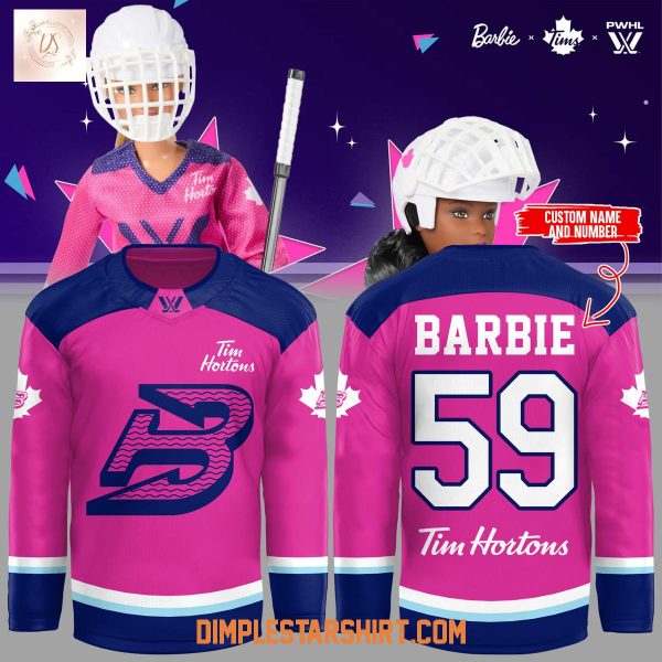 Boston Fleet PWHL x Barbie x Tim Hortons Hockey Jersey
