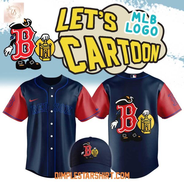 Boston Red Sox Let’s Cartoon MLB Logo 2025 Jersey