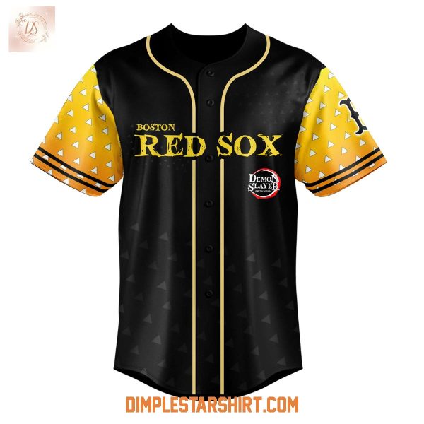 Boston Red Sox x Demon Slayer Zenitsu Infinity Castle Jersey