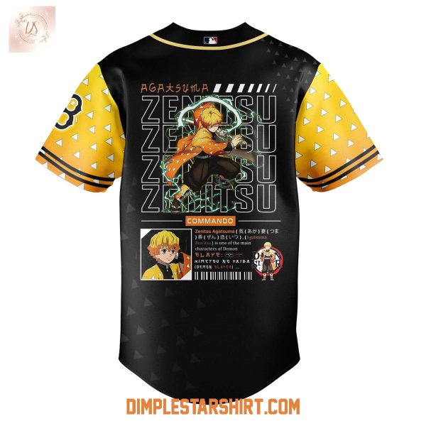 Boston Red Sox x Demon Slayer Zenitsu Infinity Castle Jersey
