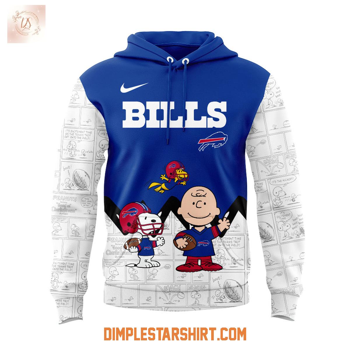 Buffalo Bills 75th Anniversary Of Peanuts Hoodie Shirt Buffalo Bills 75th Anniversary Of Peanuts Hoodie Shirt