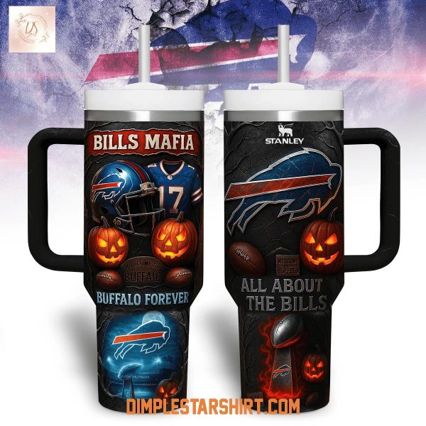 Buffalo Bills Mafia Halloween Stanley Tumber 40oz
