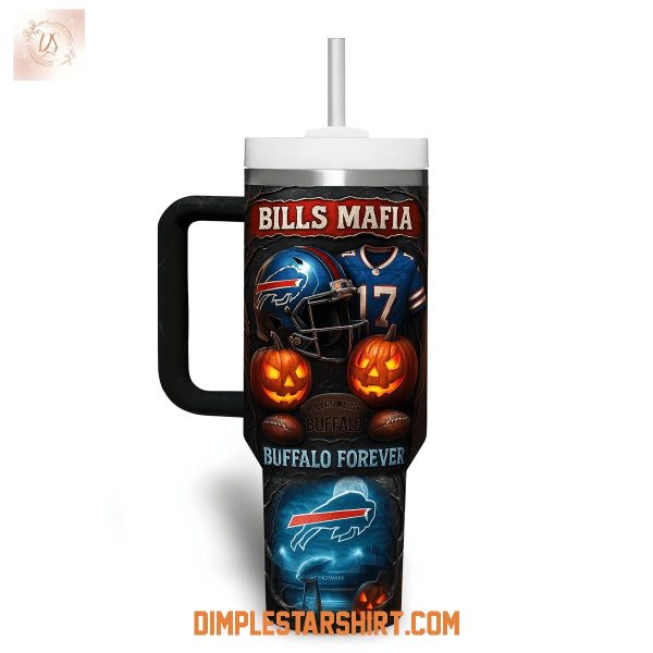 Buffalo Bills Mafia Halloween Stanley Tumber 40oz