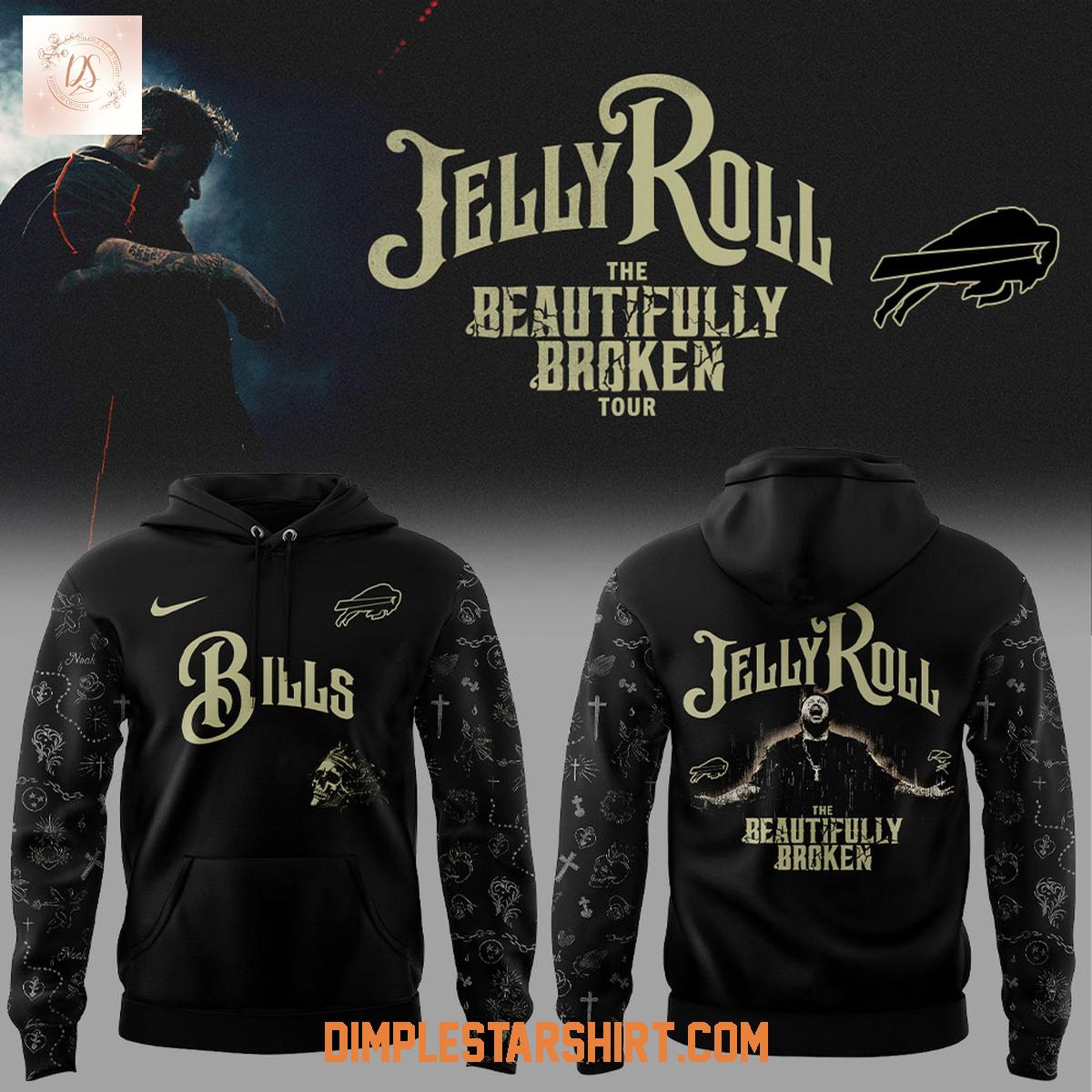 Buffalo Bills x Jelly Roll The Beautifully Broken Tour 2025 Hoodie Shirt Buffalo Bills x Jelly Roll The Beautifully Broken Tour 2025 Hoodie Shirt