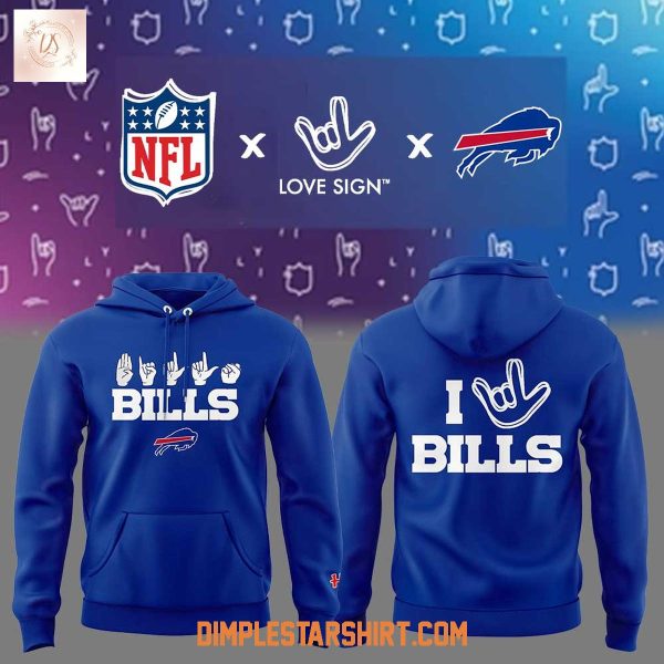 Buffalo Bills x NFL ASL Love Sign Hoodie Shirt