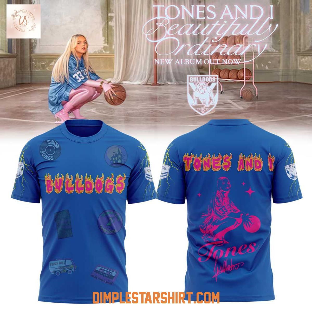 Canterbury-Bankstown Bulldogs Tones And I Beautifully Ordinary Tour 2025 Hoodie Shirt Canterbury-Bankstown Bulldogs Tones And I Beautifully Ordinary Tour 2025 Hoodie Shirt