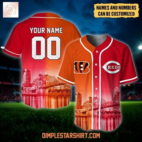 Cincinnati Bengals x Cincinnati Reds Custom Jersey