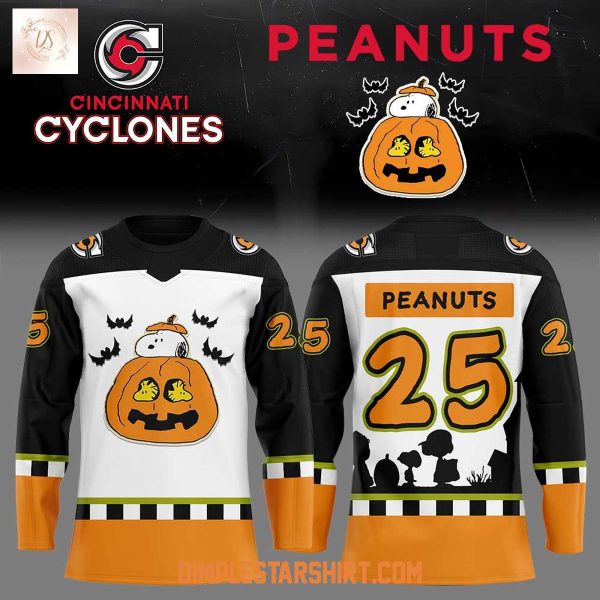Cincinnati Cyclones x Peanuts Halloween Hockey Jersey
