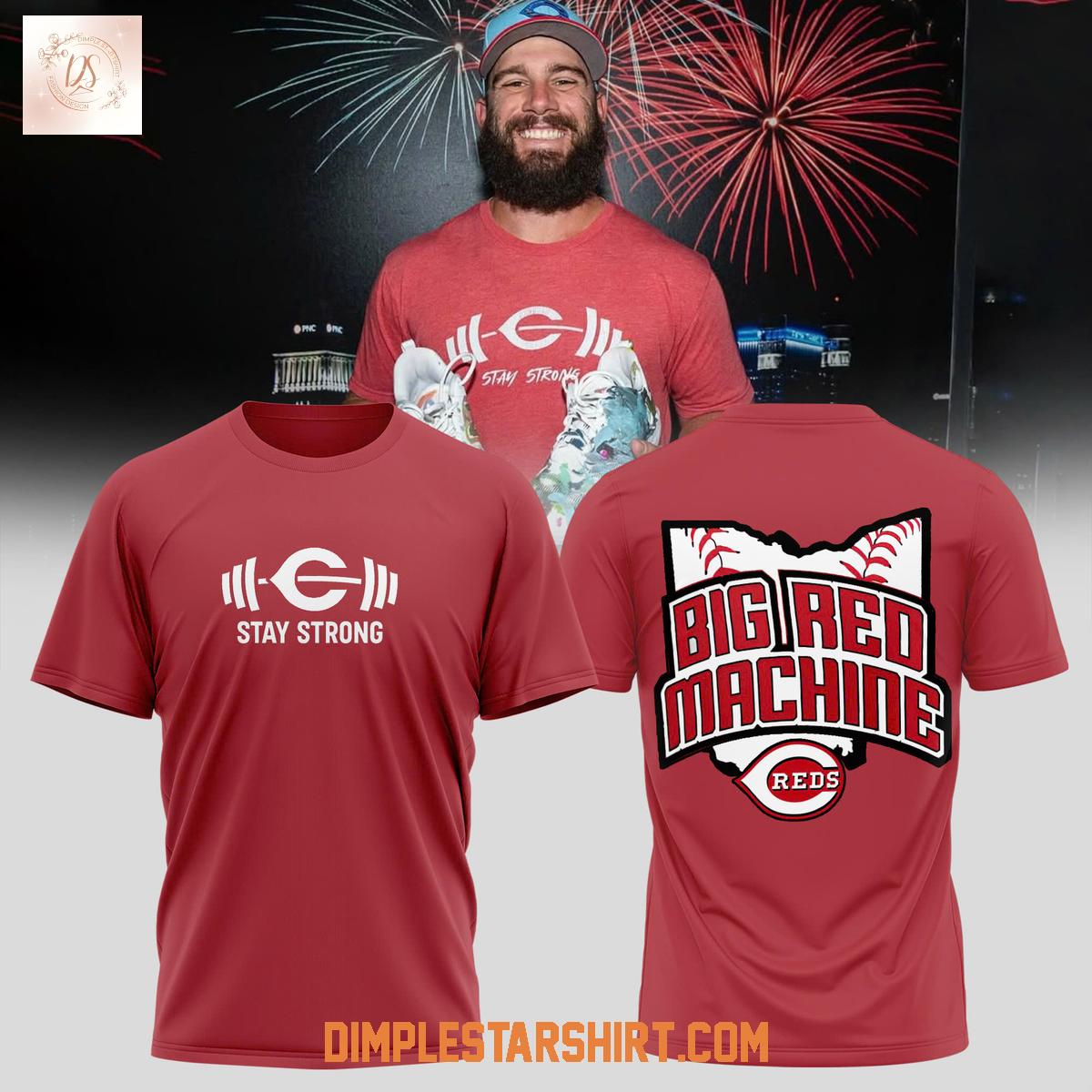 Cincinnati Reds Stay Strong Gym Big Red Machine Shirt Cincinnati Reds Stay Strong Gym Big Red Machine Shirt