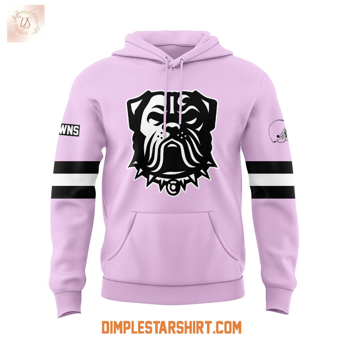 Cleveland Browns Machine Gun Kelly Pink Hoodie Shirt Cleveland Browns Machine Gun Kelly Pink Hoodie Shirt