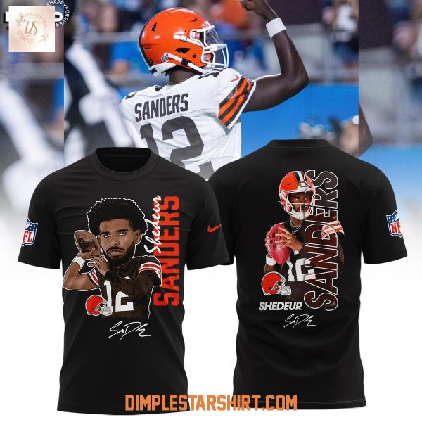 Cleveland Browns Shedeur Sanders Debut 2025 Black Hoodie Shirt