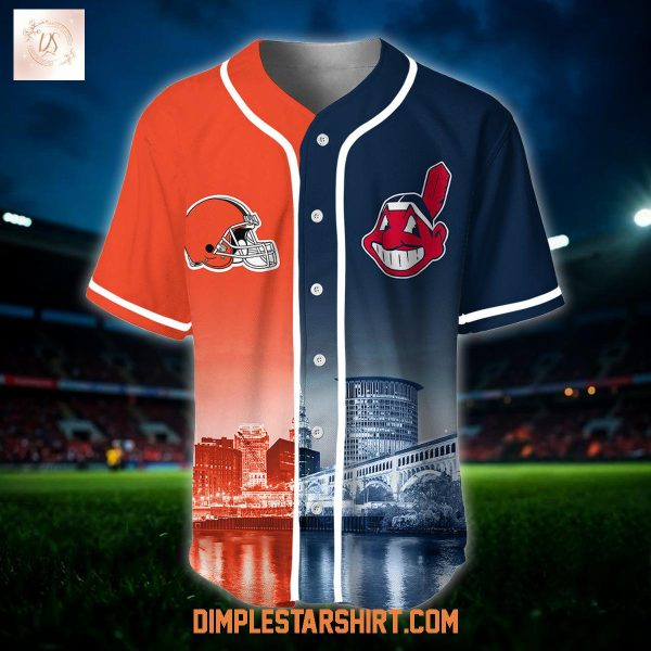 Cleveland Browns x Cleveland Guardians Custom Jersey