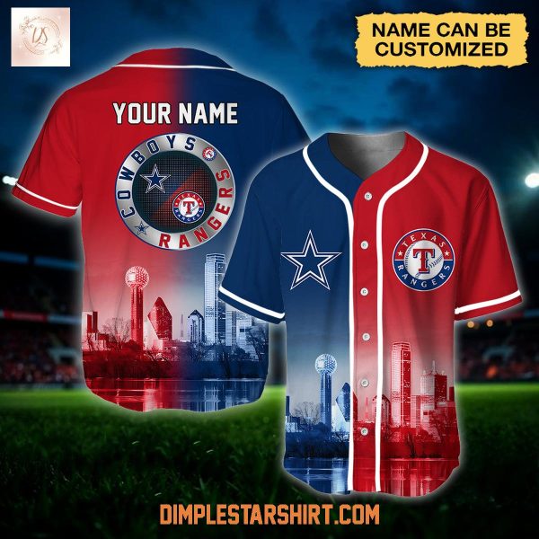 Dallas Cowboys x Texas Rangers Custom Jersey