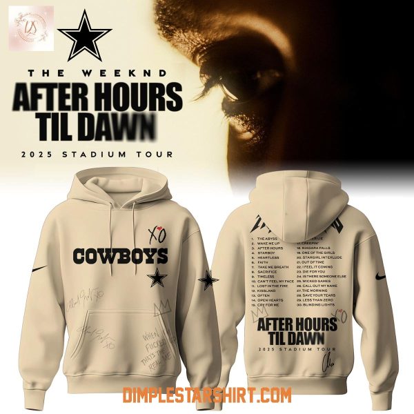 Dallas Cowboys x The Weeknd After Hours Tour 2025 Hoodie Shirt