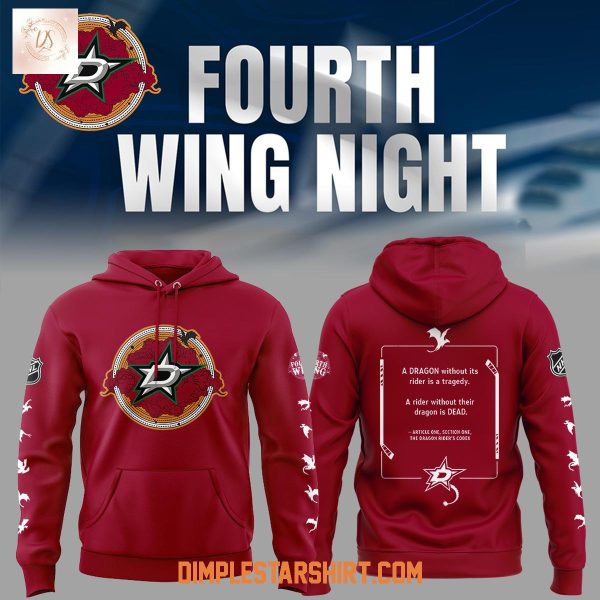 Dallas Stars Fourth Wing Night Hoodie Shirt