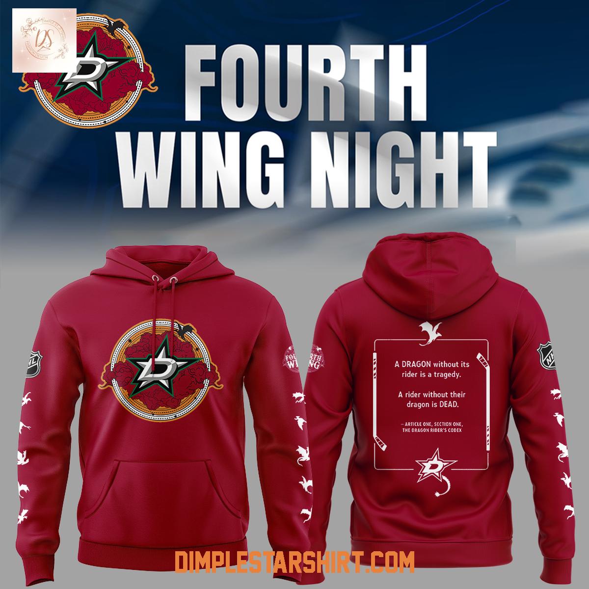 Dallas Stars Fourth Wing Night Hoodie Shirt Dallas Stars Fourth Wing Night Hoodie Shirt