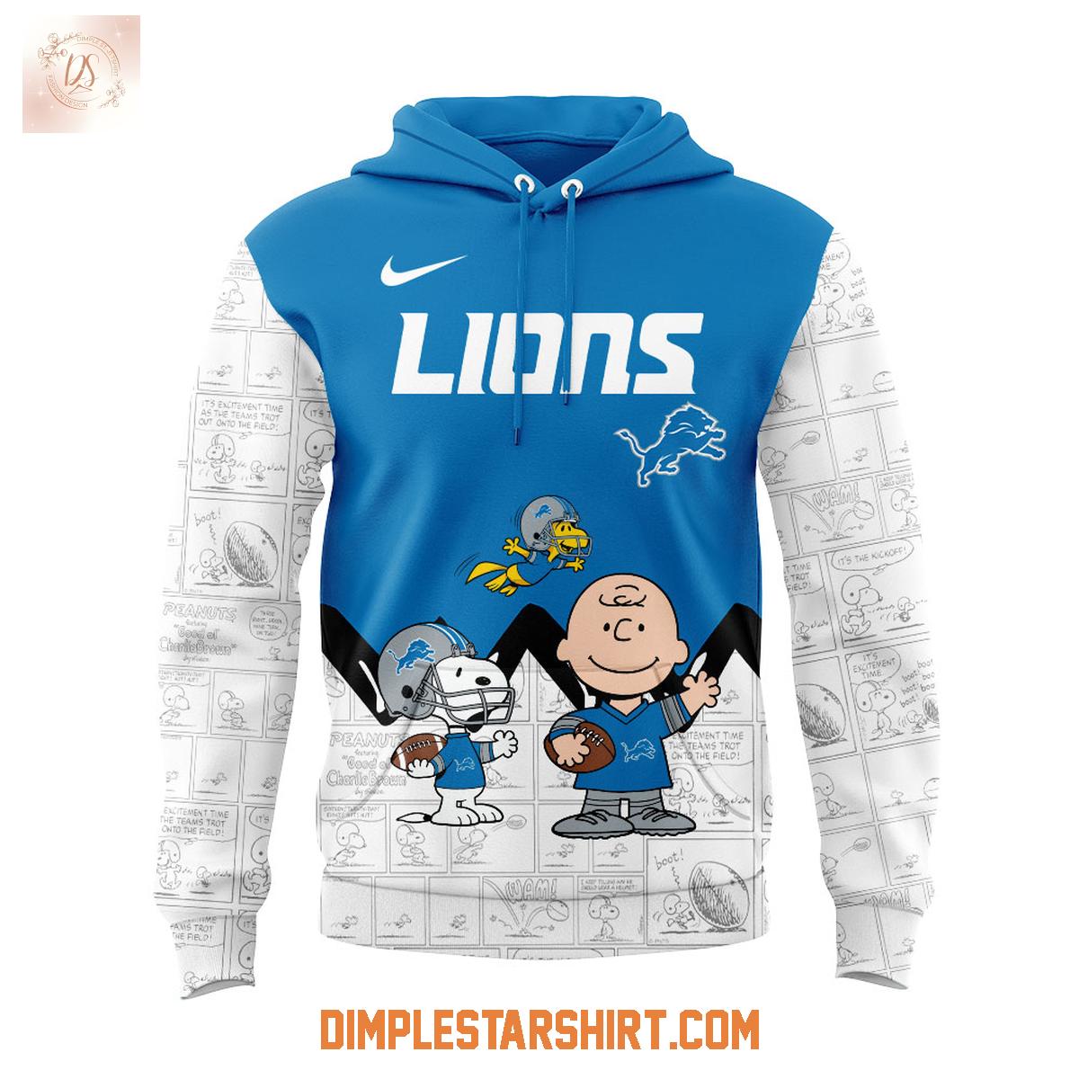 Detroit Lions 75th Anniversary Of Peanuts Hoodie Shirt Detroit Lions 75th Anniversary Of Peanuts Hoodie Shirt