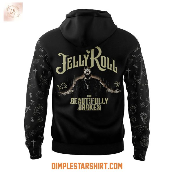 Detroit Lions x Jelly Roll The Beautifully Broken Tour 2025 Hoodie Shirt