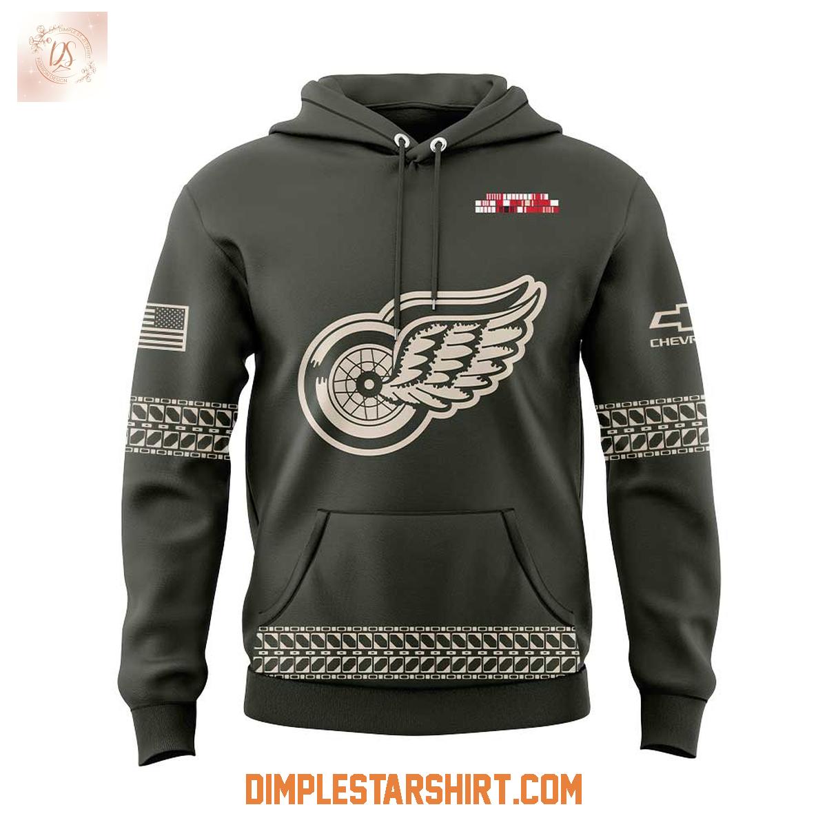 Detroit Red Wings Military Appreciation 2025 Hoodie Shirt Detroit Red Wings Military Appreciation 2025 Hoodie Shirt