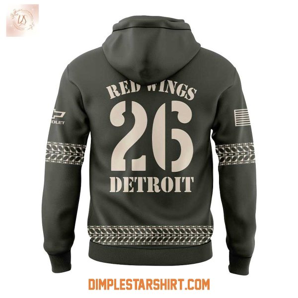 Detroit Red Wings Military Appreciation 2025 Hoodie Shirt