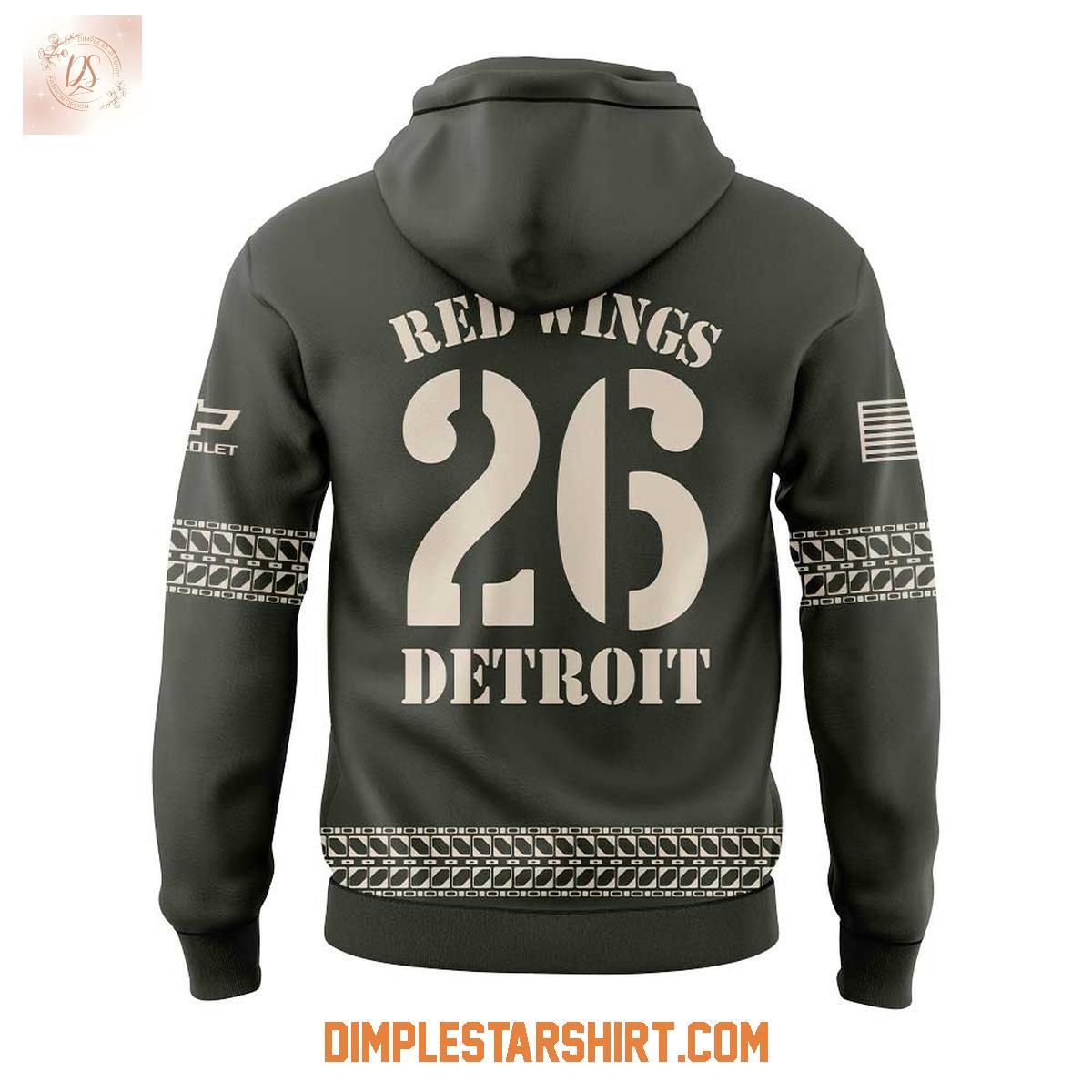 Detroit Red Wings Military Appreciation 2025 Hoodie Shirt Detroit Red Wings Military Appreciation 2025 Hoodie Shirt