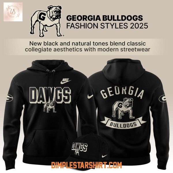 Georgia Bulldogs Fashion Style 2025 Black Hoodie Shirt