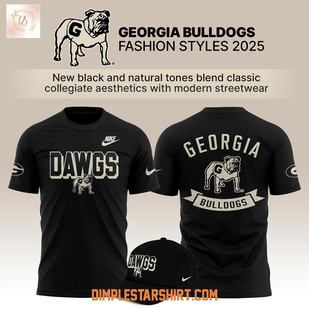 Georgia Bulldogs Fashion Style 2025 Black Hoodie Shirt Georgia Bulldogs Fashion Style 2025 Black Hoodie Shirt