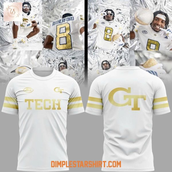 Georgia Tech Yellow Jackets New The Icy White Uniform Hoodie Shirt