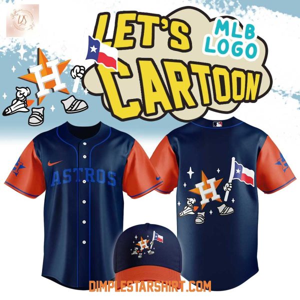 Houston Astros Let’s Cartoon MLB Logo 2025 Jersey