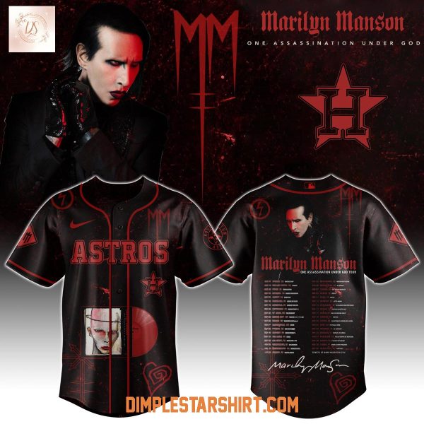 Houston Astros x Marilyn Manson One Assassination Under God 2025 Jersey