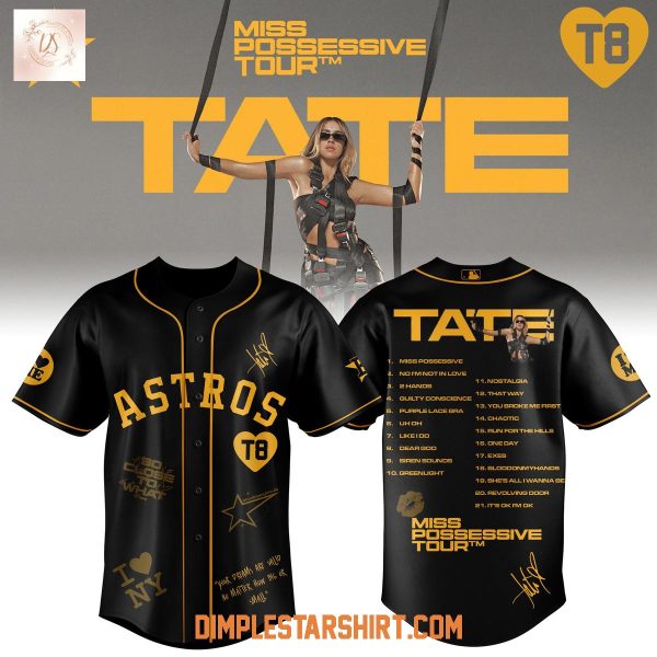 Houston Astros x Tate McRae Miss Possessive Tour 2025 Jersey