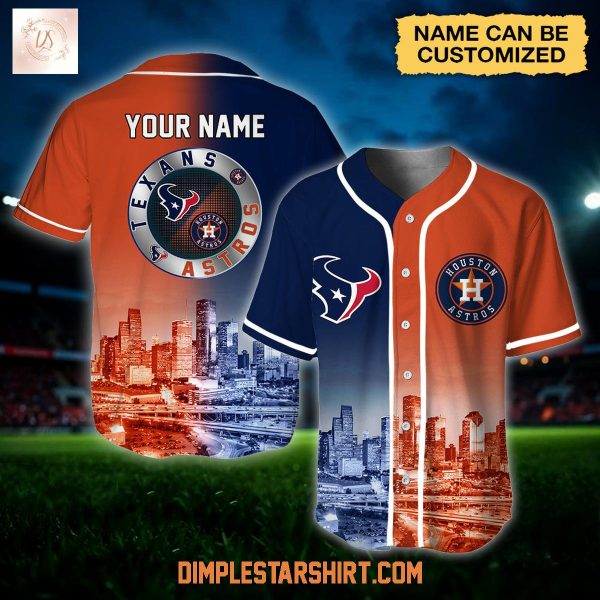 Houston Texans x Houston Astros Custom Jersey