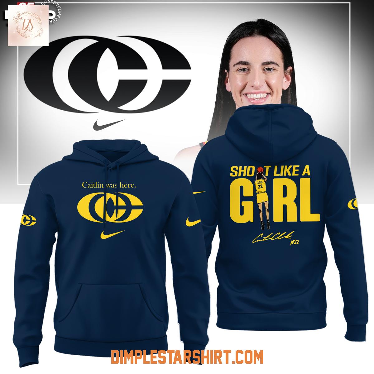 Indiana Fever Caitlin Was Here New Logo Hoodie Shirt Indiana Fever Caitlin Was Here New Logo Hoodie Shirt