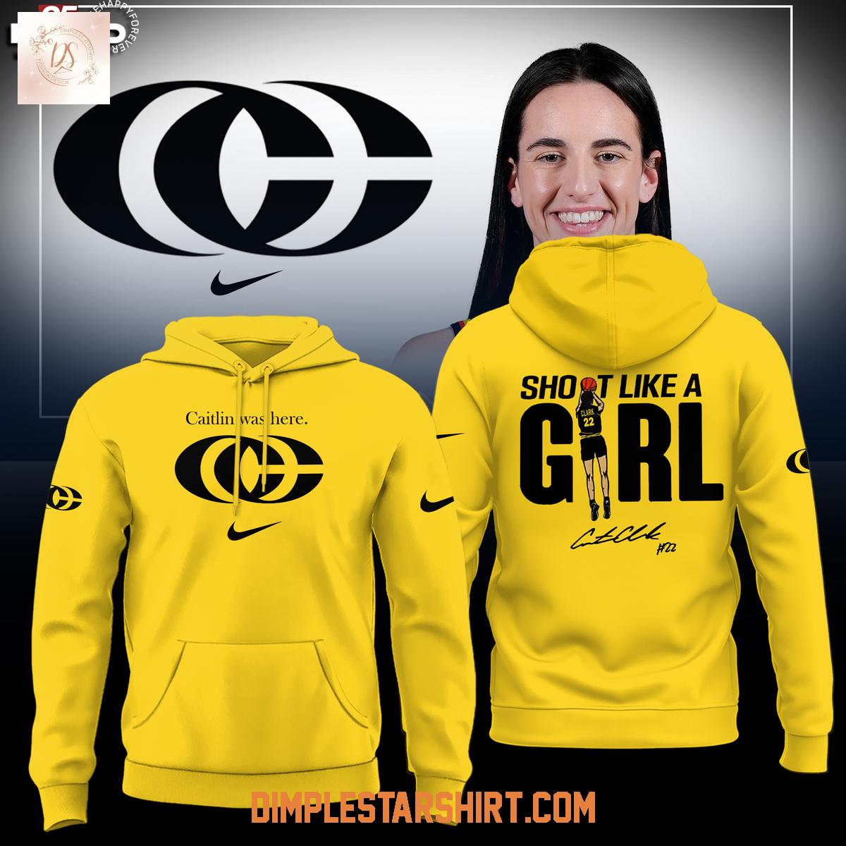 Indiana Fever Caitlin Was Here New Logo Hoodie Shirt Indiana Fever Caitlin Was Here New Logo Hoodie Shirt