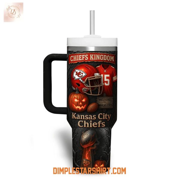Kansas City Chiefs Kingdom On Fire Halloween Stanley Tumbler 40oz