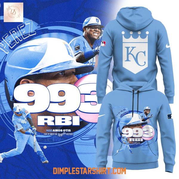 Kansas City Royals Salvador Perez 993 RBI Record Hoodie Shirt