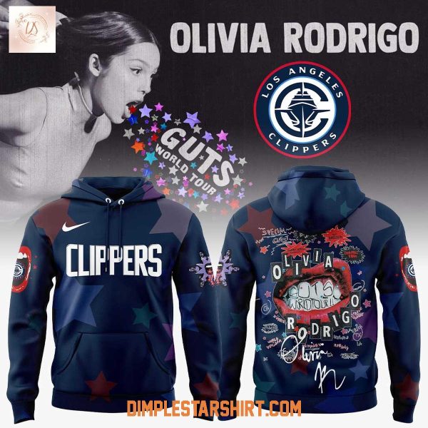 Los Angeles Clippers x Olivia Rodrigo Guts World Tour 2025 Hoodie Shirt