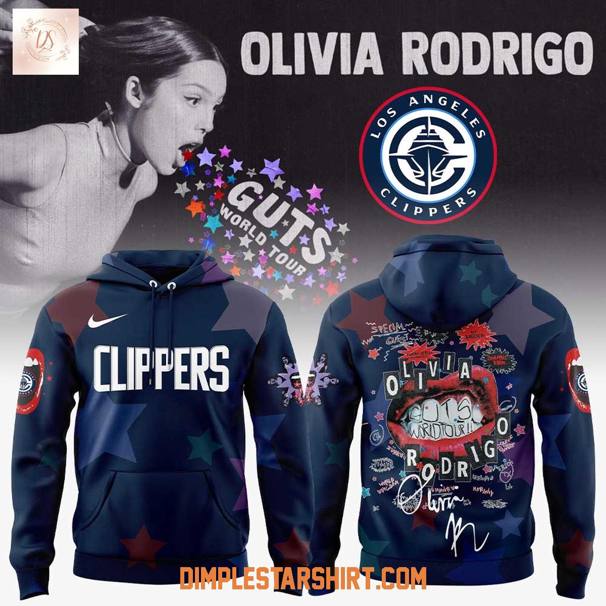 Los Angeles Clippers x Olivia Rodrigo Guts World Tour 2025 Hoodie Shirt Los Angeles Clippers x Olivia Rodrigo Guts World Tour 2025 Hoodie Shirt