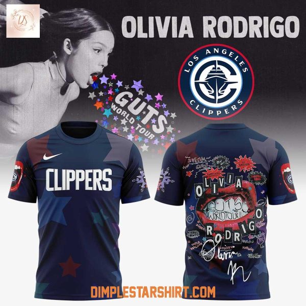 Los Angeles Clippers x Olivia Rodrigo Guts World Tour 2025 Hoodie Shirt