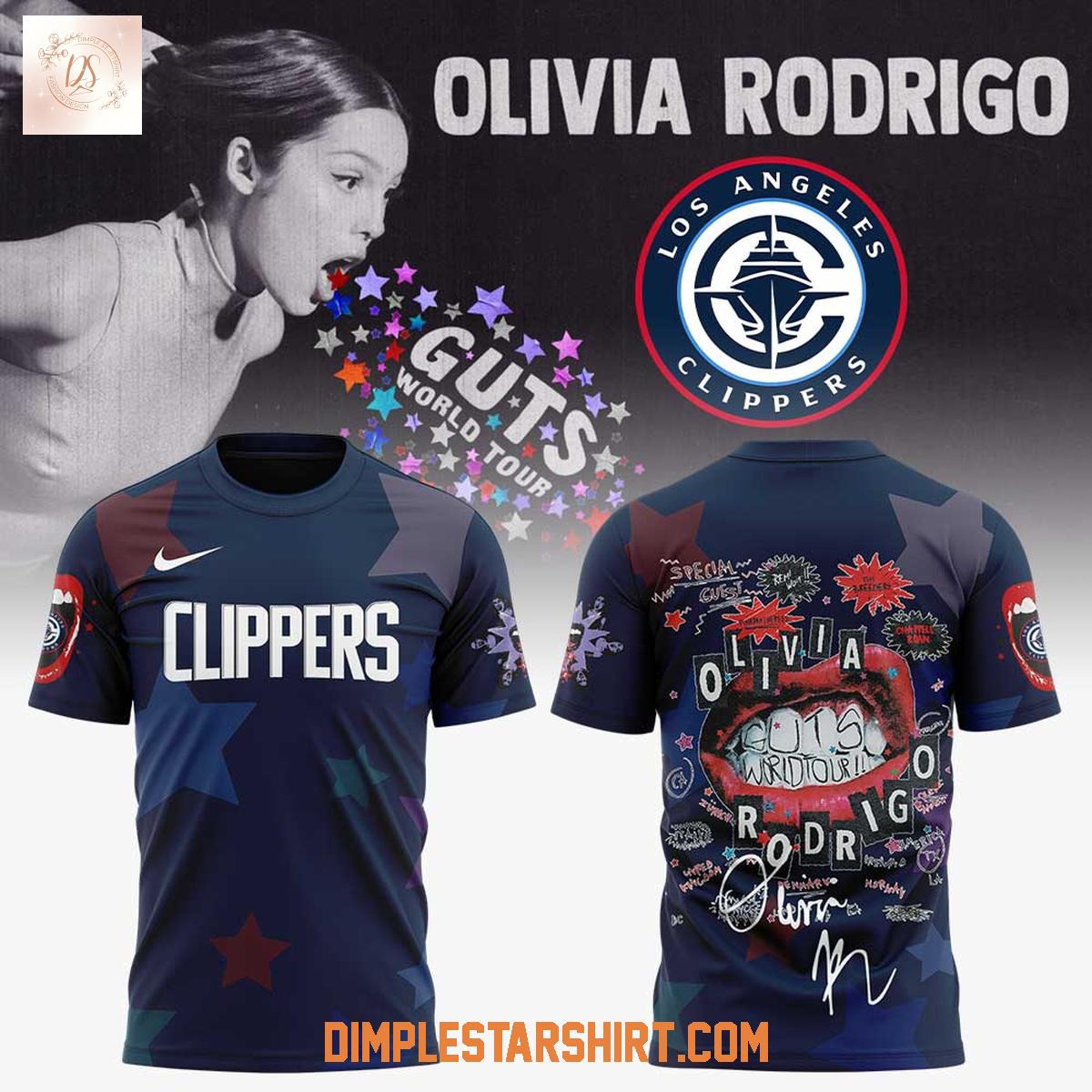 Los Angeles Clippers x Olivia Rodrigo Guts World Tour 2025 Hoodie Shirt Los Angeles Clippers x Olivia Rodrigo Guts World Tour 2025 Hoodie Shirt
