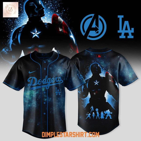 Los Angeles Dodgers Captain America Shield 2025 Jersey
