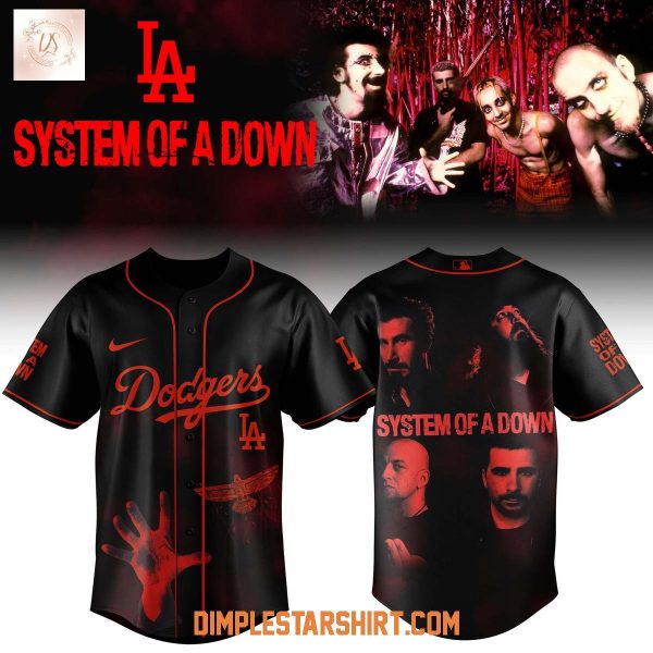 Los Angeles Dodgers Collab System Of A Down Jersey