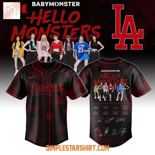 Los Angeles Dodgers x Babymonster Hello Monsters World Tour Jersey