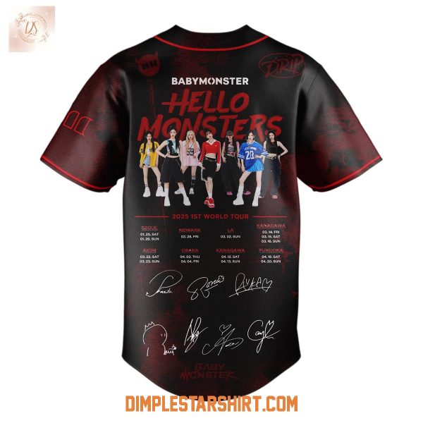 Los Angeles Dodgers x Babymonster Hello Monsters World Tour Jersey