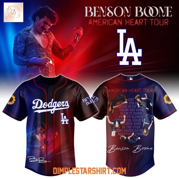 Los Angeles Dodgers x Benson Boone American Heart Tour 2025 Jersey